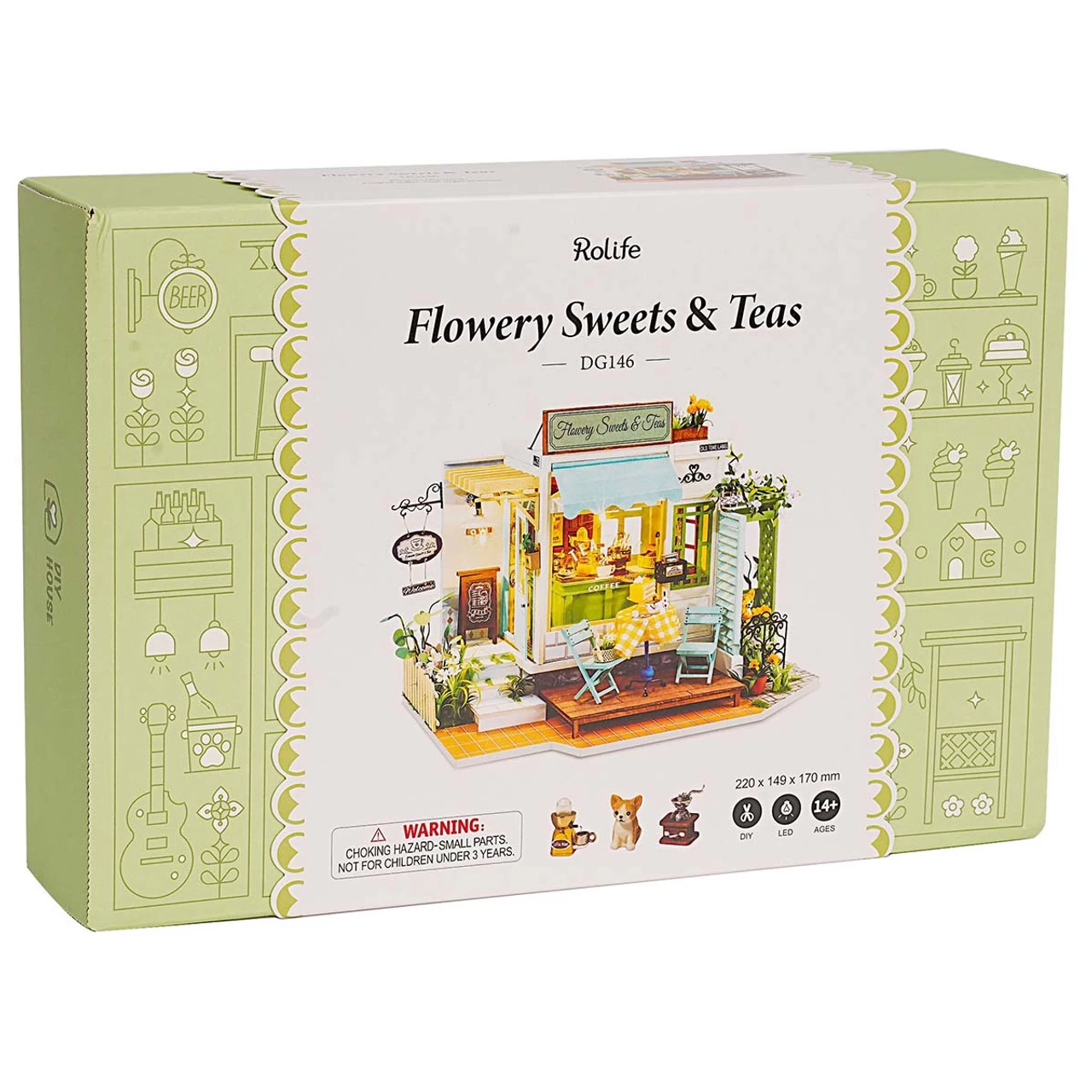 Robotime Flowery Sweets & Teas Model - Paper - Image 5