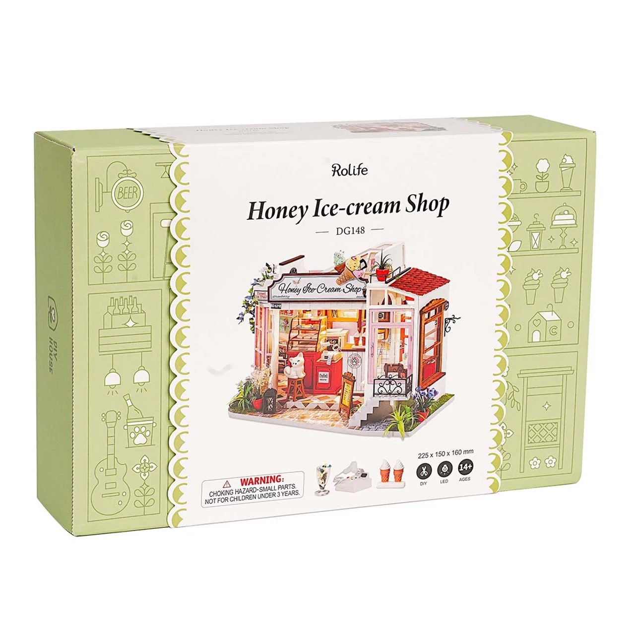 Robotime Honey Ice-cream Shop Model - Paper - Image 5