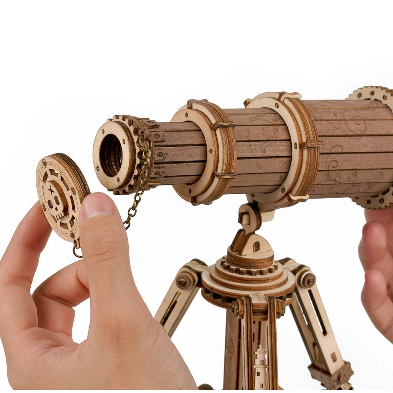Robotime Monocular Telescope Model - Wood - Image 2