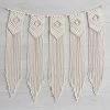 Solid Oak Beaded Banner Macrame