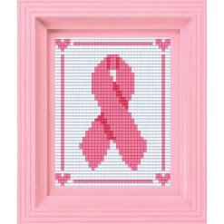 PixelHobby Breast Cancer Awareness Ribbon Mosaic Art Kit