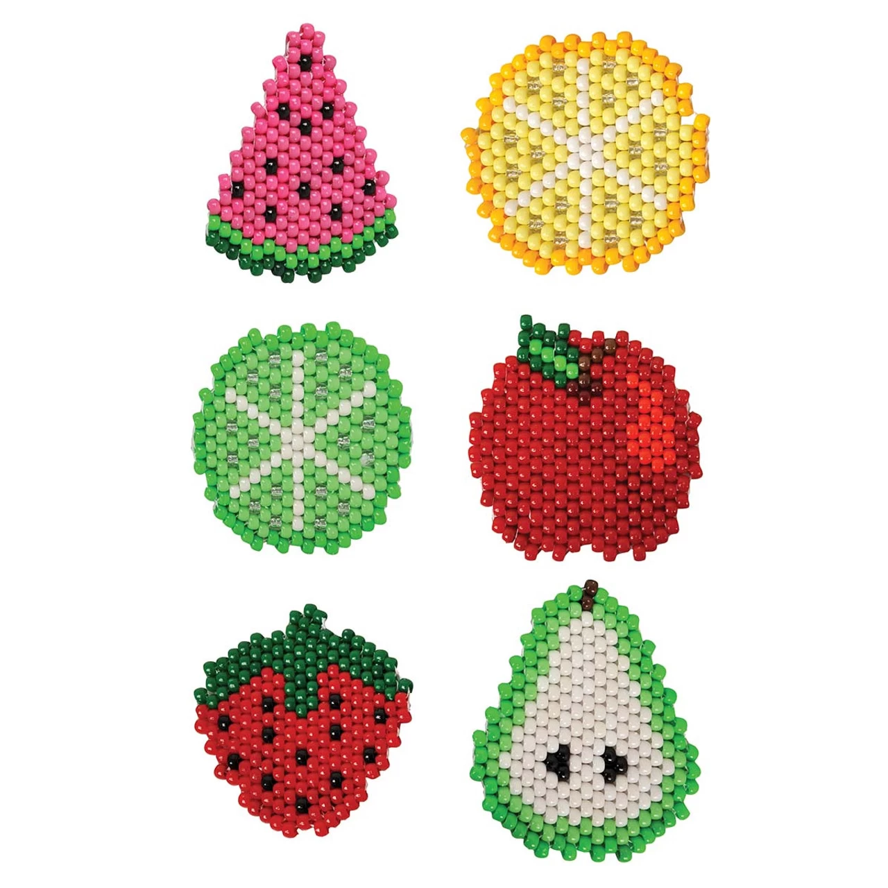Herrschners Fresh Fruit Coasters Pony Bead Kit
