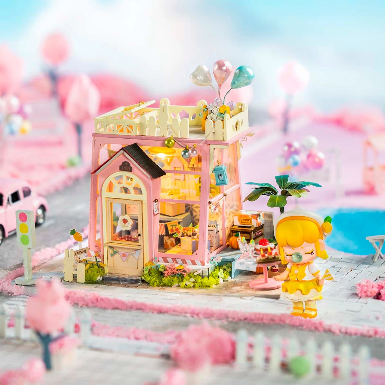 Robotime Holiday Party Time Model - Wood - Image 2