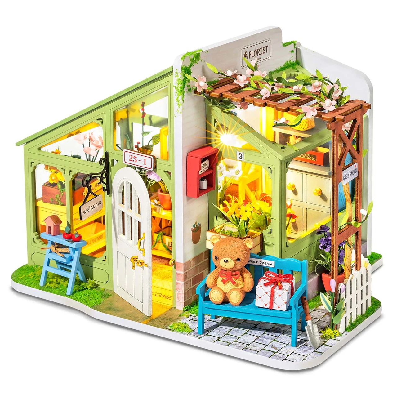 Robotime Spring Encounter Flowers Model - Wood - Image 2