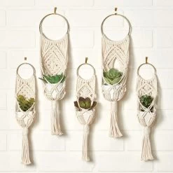 Herrschners Twist Knots Plant Hanger Macrame