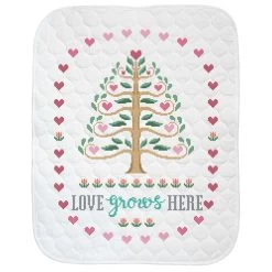 Baby By Herrschners Tree Of Life Quilt Stamped Cross-Stitch