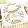 Herrschners Hello Sunshine & Farm Animals Baby Quilt Stamped Cross-Stitch