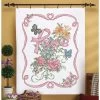 Herrschners Ribbon Of Hope Lap Quilt Top Kit Stamped Cross-Stitch Kit