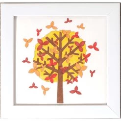 Herrschners Autumn Tree With Frame Stamped For Painting