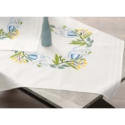 Nob Hill Summer Flowers Topper Stamped Embroidery Kit