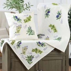 Nob Hill Herbs Set Stamped Embroidery