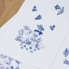 Nob Hill Blue Girl Table Runner Stamped Embroidery Kit