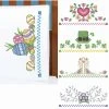 Herrschners Spring Holiday Collection Pillowcase Set Stamped Cross-Stitch