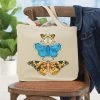 Herrschners Brilliant Butterflies Tote Bag Stamped Cross-Stitch Kit