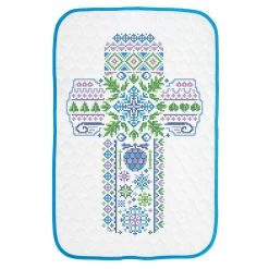 Herrschners Winter Cross Wall Hanging Stamped Cross-Stitch Kit