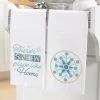 Herrschners Snow Place Like Home Towel Pair Stamped Cross-Stitch