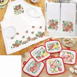 Herrschners Sweet Berry Set Stamped Cross-Stitch