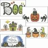Herrschners Haunted Halloween Pillowcase Set Stamped Cross-Stitch