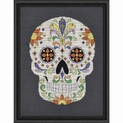 Glendon Place Sugar Skull II Counted Cross-Stitch Chart