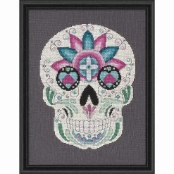 Glendon Place Sugar Skull III Counted Cross-Stitch Chart