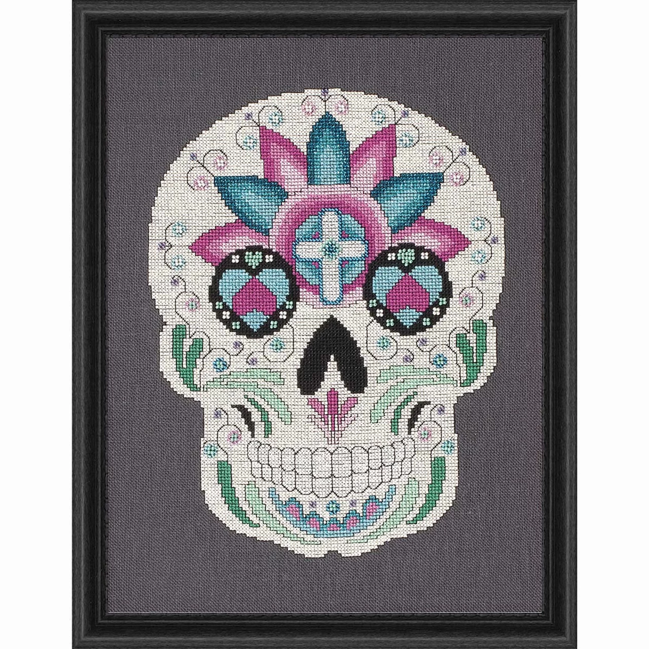 Glendon Place Sugar Skull III Counted Cross-Stitch Chart