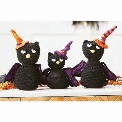 Herrschners Witchy Cat Trio Crochet Kit