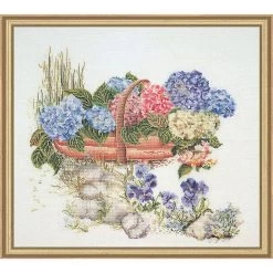 Thea Gouverneur Mixed Hydrangea Counted Cross-Stitch Kit