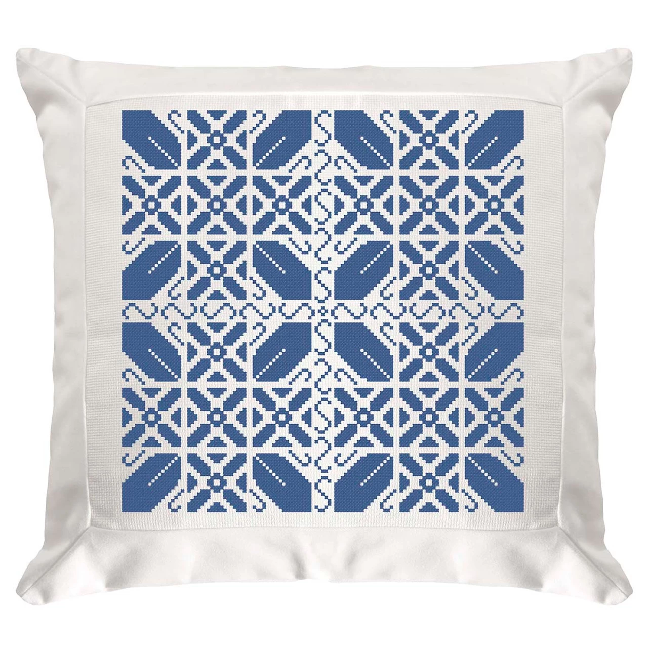 Herrschners Stunning Sapphire II Pillow Cover Counted Cross-Stitch Kit