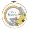 Design Works Life Hoop Counted Cross-Stitch Kit