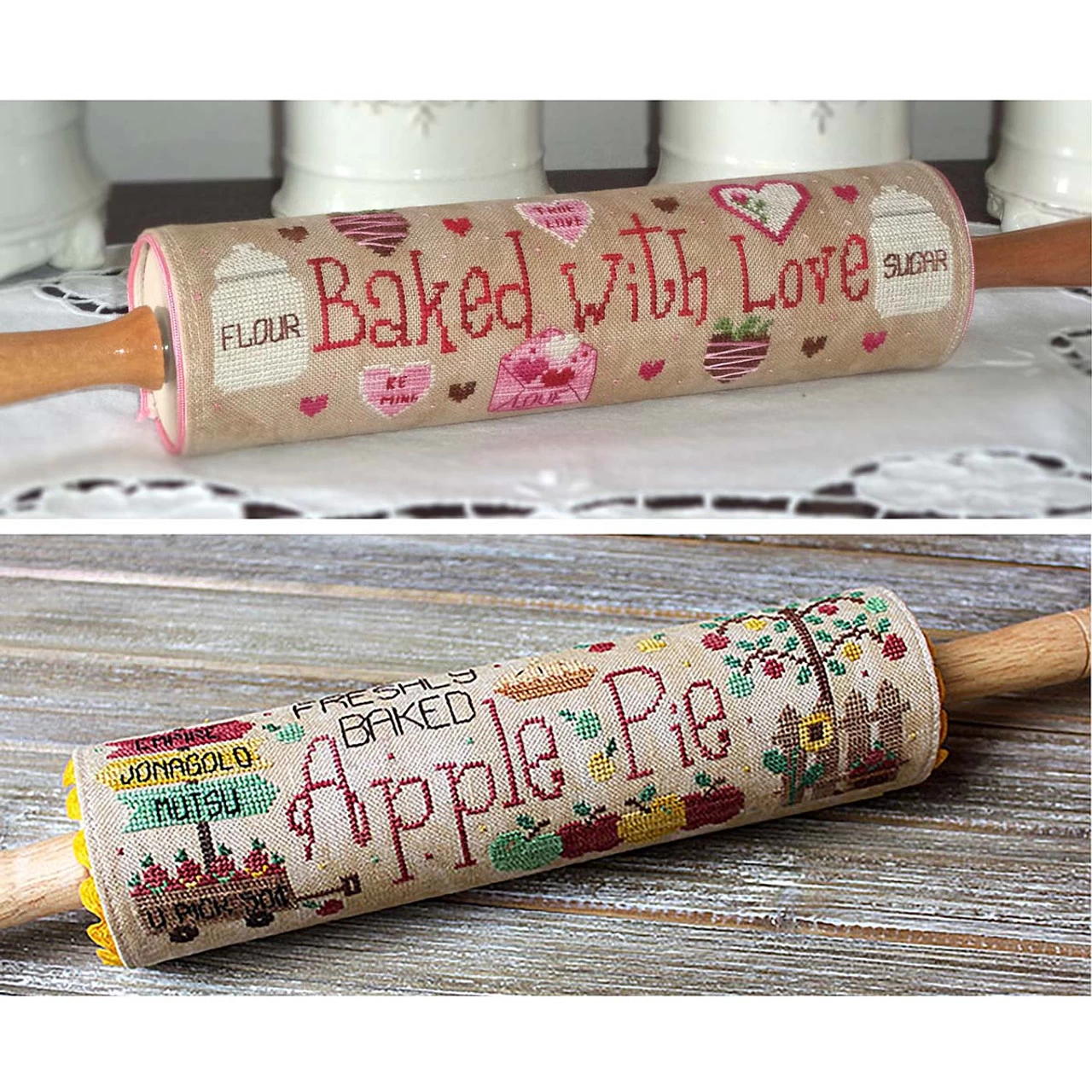 New York Dreamer Freshly Baked Apple Pie & Baked With Love Set Counted Cross-Stitch Chart