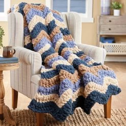 Herrschners River Ridge Afghan Crochet Kit