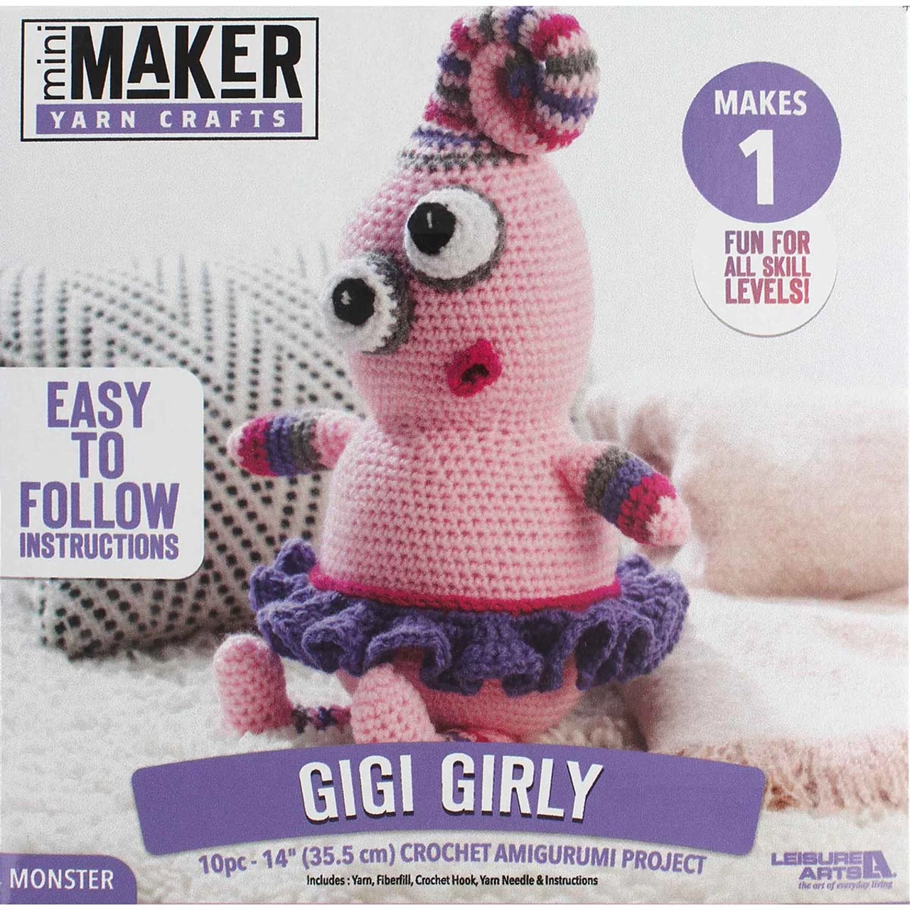 Leisure Arts Make A Little Friend Gigi Girly Crochet Kit