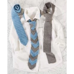 Herrschners Textured Ties Crochet Kit