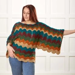 Herrschners Rich Ripple Dolman Top Crochet Kit