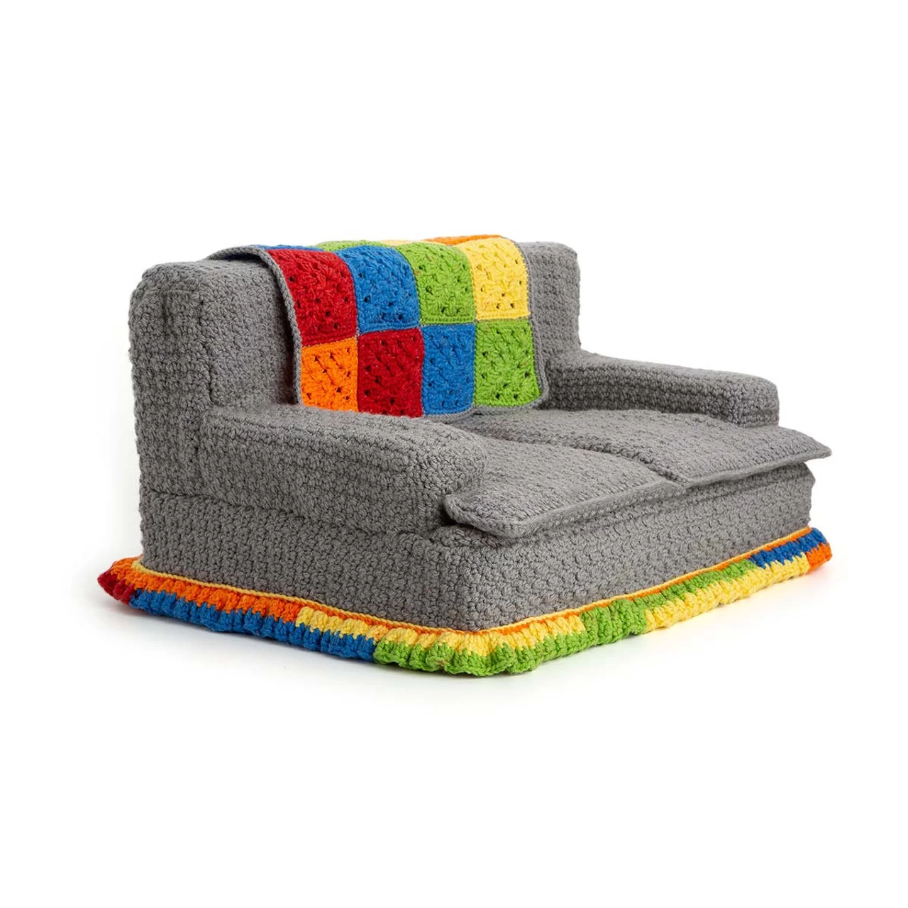 Red Heart Kitty Couch Crochet Kit - Image 2