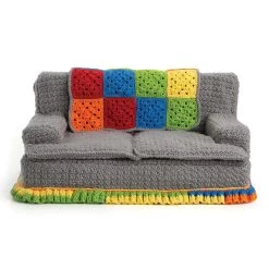 Red Heart Kitty Couch Crochet Kit