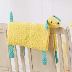 Herrschners Puppy Friend Blanket Crochet Kit