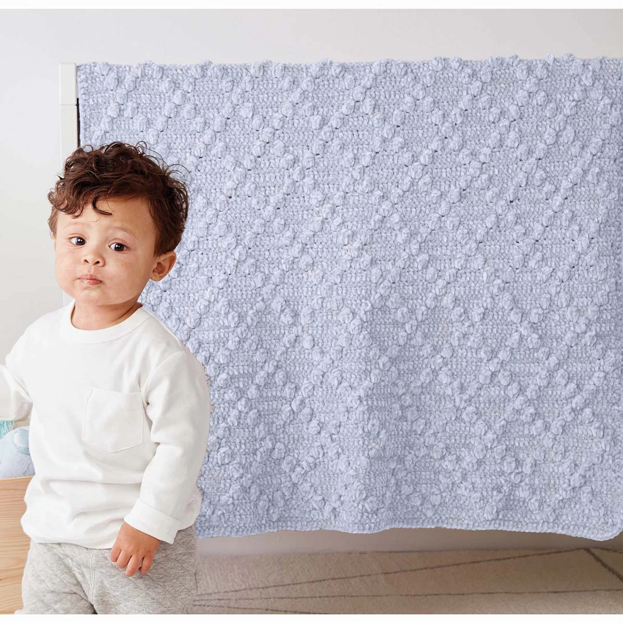 Bernat Diamond Bobble Blanket Crochet Kit