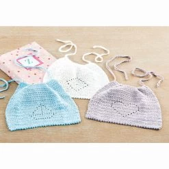 Herrschners Dainty Filet Bibs Crochet Kit