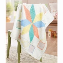 Herrschners Little Star Baby Blanket Knit Kit