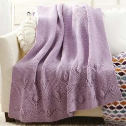 Herrschners Spring Blossom Knit Afghan Kit