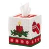Herrschners Winter Welcome Tissue Box Plastic Canvas Kit