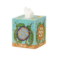 Herrschners Sea Turtles Tissue Box Plastic Canvas Kit