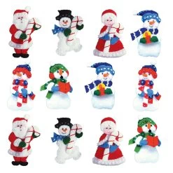 Design Works Candy Cane Christmas Felt & Sequin Kit