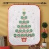 Herrschners Nordic Tree Lap Quilt Stamped Cross-Stitch Kit