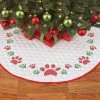 Herrschners Pet Paws Tree Skirt Stamped Cross-Stitch Kit