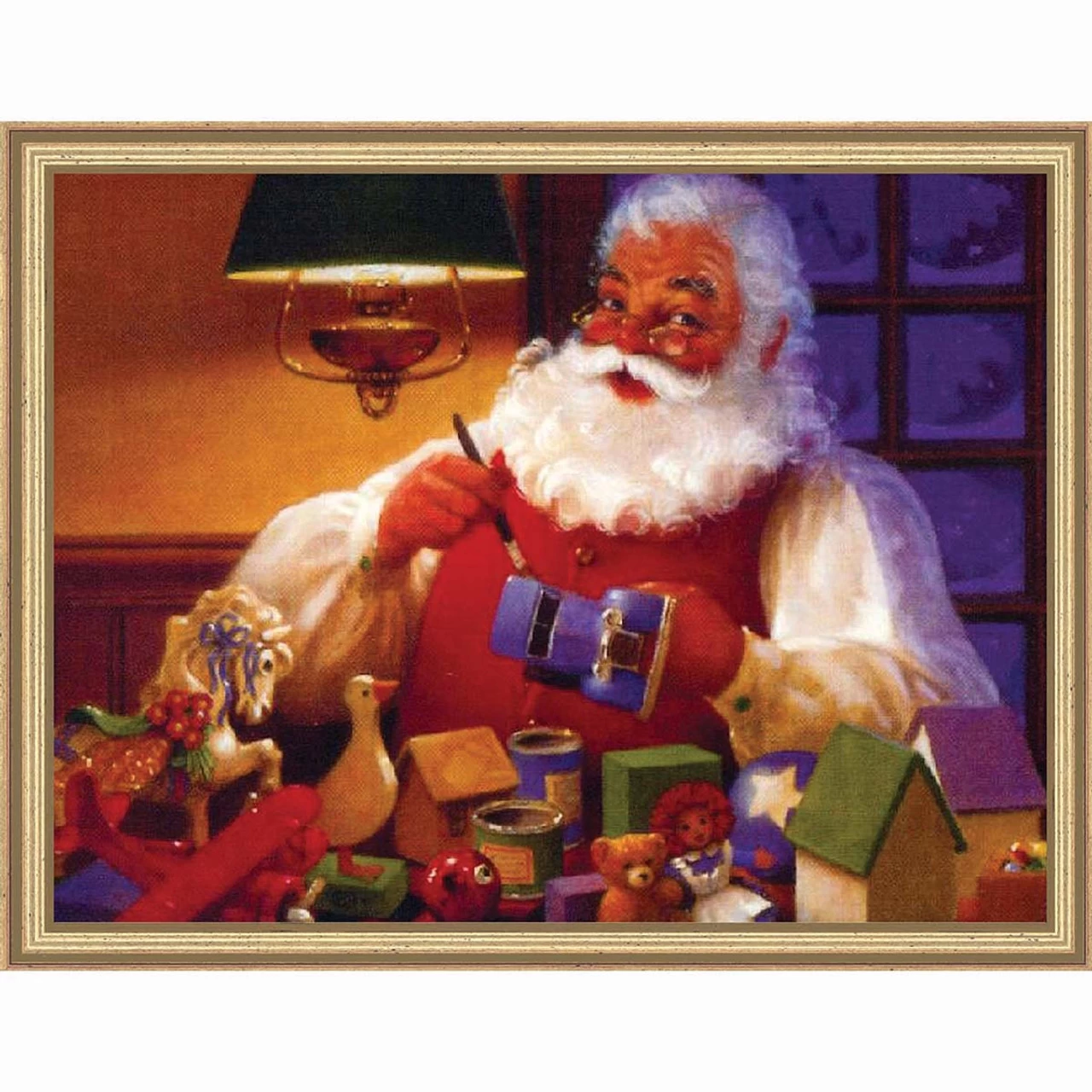 Sunrays Creations Needlearts Santa's Keeping Busy Chart Counted Cross-Stitch Chart