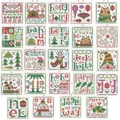 Herrschners Jolly Mini Ornaments Counted Cross-Stitch Kit