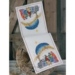 Permin Nativity Table Runner Counted Cross-Stitch Kit