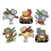 Design Works Winter Fun Cats Ornaments Counted Cross-Stitch Kit